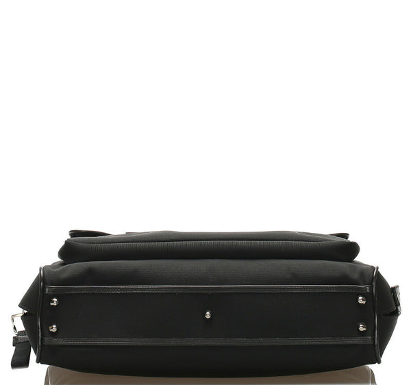 グッチ 108825 ブラック 黒 キャンバス レザー ビジネスバッグ メンズ GUCCI 中古