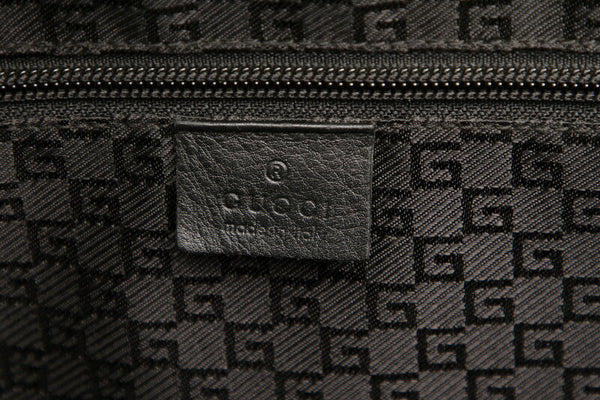 グッチ 108825 ブラック 黒 キャンバス レザー ビジネスバッグ メンズ GUCCI 中古