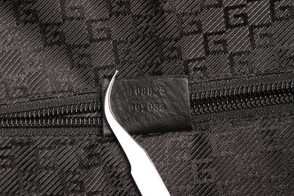 グッチ 108825 ブラック 黒 キャンバス レザー ビジネスバッグ メンズ GUCCI 中古