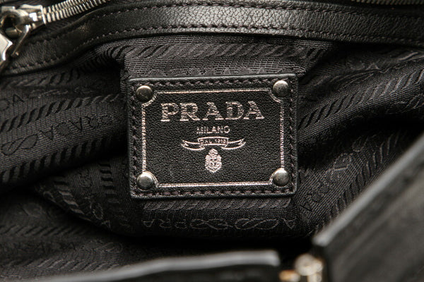 プラダ カモフラージュ BN1972 カーキ グリーン ナイロン レザー ハンドバッグ ショルダーバッグ 2WAY メンズ PRADA 中古