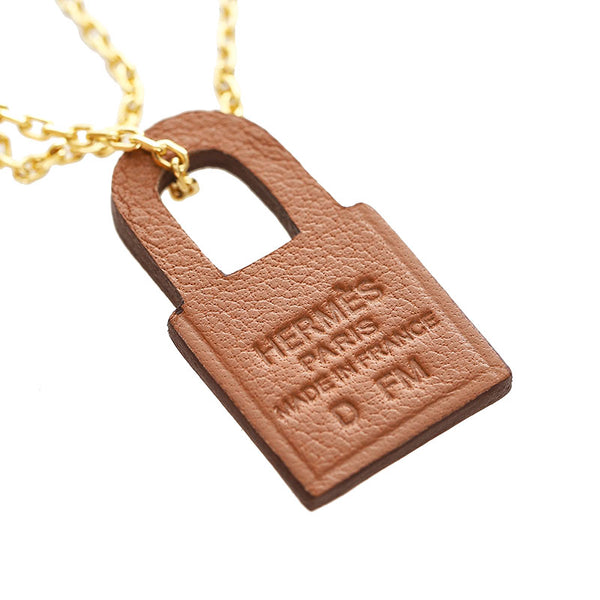 エルメス ゴルード メッキ カデナ ネックレス レディース HERMES D刻印 【中古】