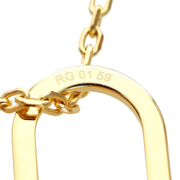 エルメス ゴルード メッキ カデナ ネックレス レディース HERMES D刻印 【中古】