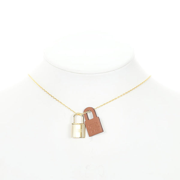 エルメス ゴルード メッキ カデナ ネックレス レディース HERMES D刻印 【中古】