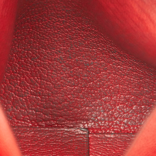 エルメス バスティア レッド ヴォーエプソン コインケース レディース HERMES T刻印 【中古】