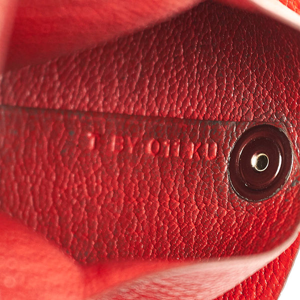 エルメス バスティア レッド ヴォーエプソン コインケース レディース HERMES T刻印 【中古】