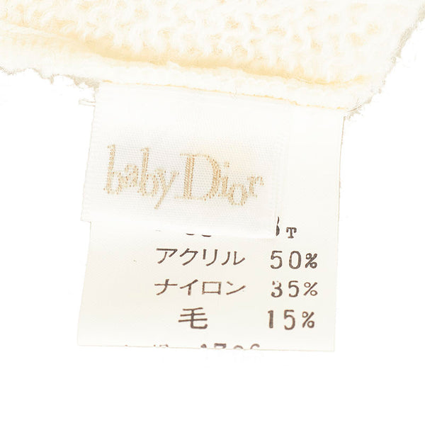 ディオール Baby Dior ベビー ディオール アイボリー アクリル ナイロン ウール ニットキャップ キッズ Dior 【中古】