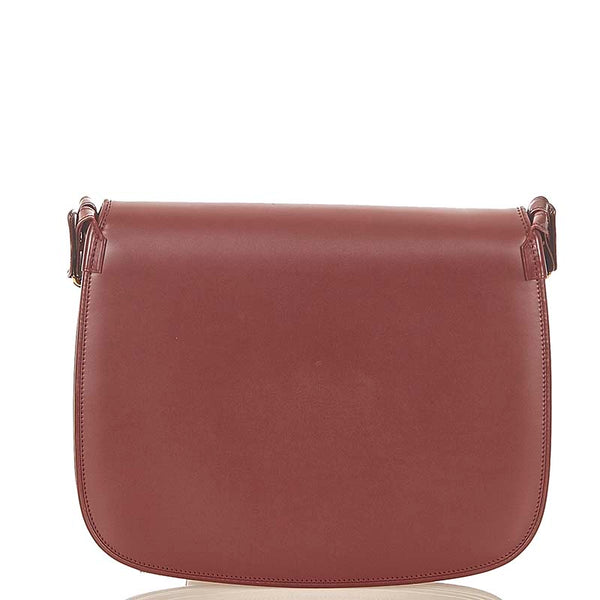 カルティエ マスト  ボルドー レザー ショルダーバッグ レディース CARTIER 【中古】