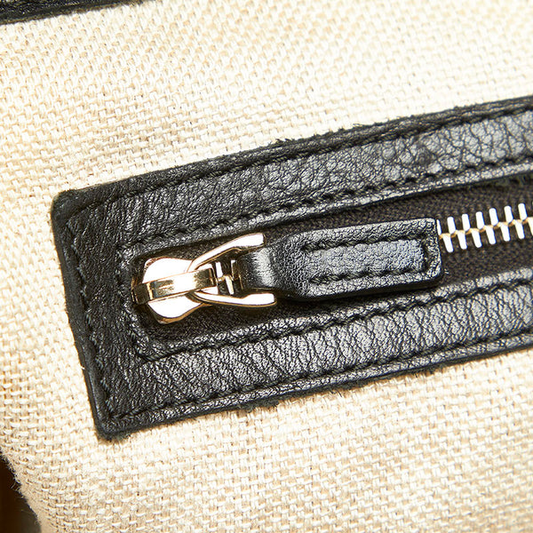 グッチ マラケシュ タッセル フリンジ 257023 ブラック レザー トートバッグ レディース GUCCI 【中古】