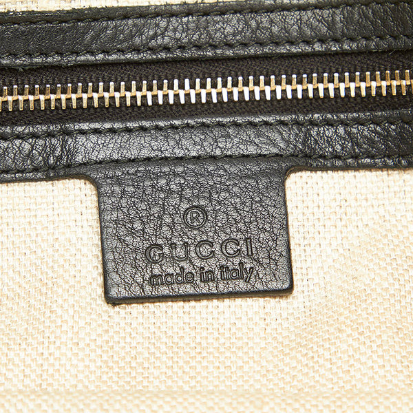 グッチ マラケシュ タッセル フリンジ 257023 ブラック レザー トートバッグ レディース GUCCI 【中古】