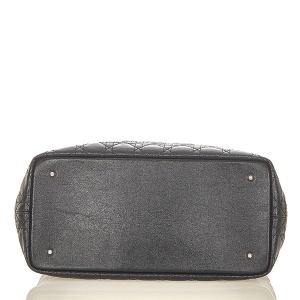 クリスチャンディオール パナレア ブラック PVC レザー トートバッグ レディース Christian Dior 【中古】