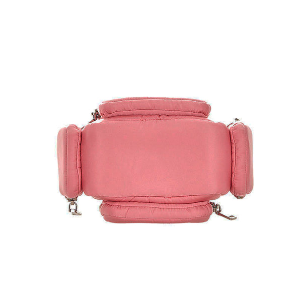 プラダ カーゴ 1BB061 ピンク ナイロン レザー ハンドバッグ ショルダーバッグ 2WAY レディース PRADA 【中古】