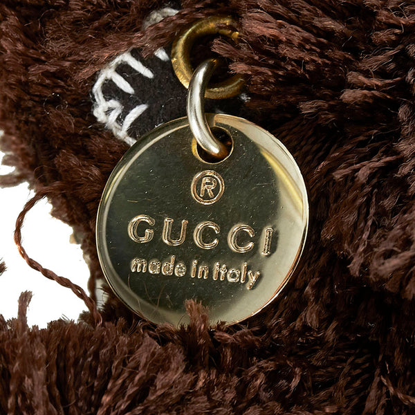 グッチ GGスプリーム グッチョリ プードル ルル ブラウン PVC レザー キーホルダー レディース GUCCI 【中古】