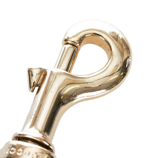 グッチ GGスプリーム グッチョリ プードル ルル ブラウン PVC レザー キーホルダー レディース GUCCI 【中古】