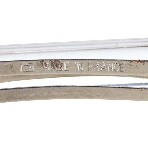 シャネル シルバー クリア プラスチック バレッタ レディース CHANEL 【中古】