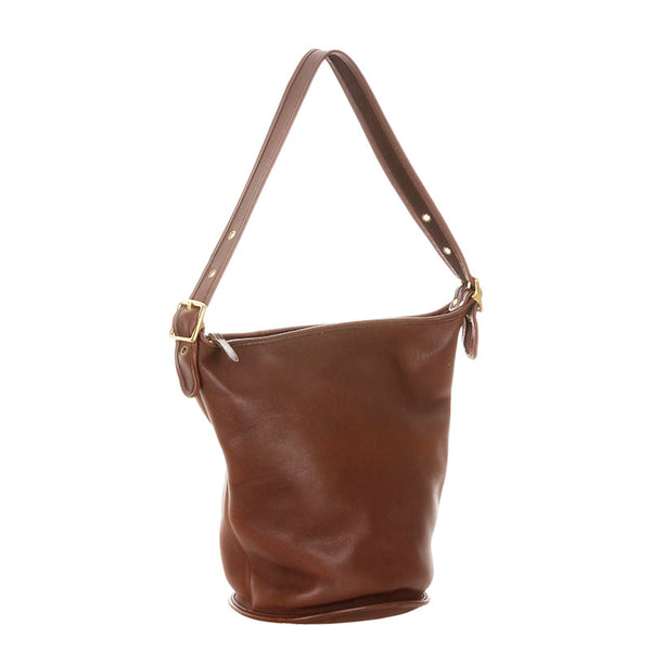 コーチ 9085 ブラウン レザー ショルダーバッグ レディース COACH 【中古】