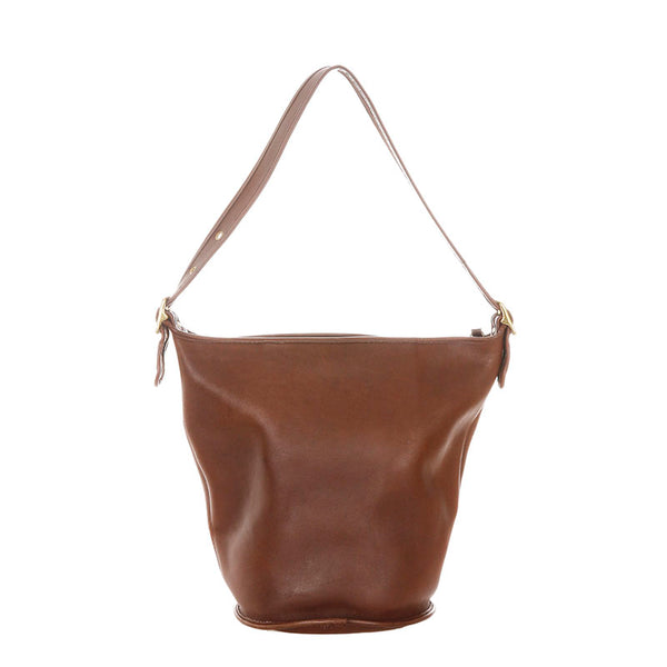 コーチ 9085 ブラウン レザー ショルダーバッグ レディース COACH 【中古】