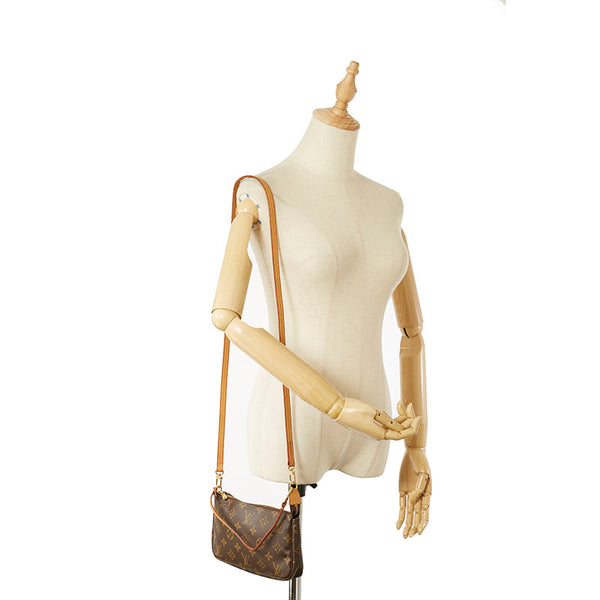 ルイ ヴィトン モノグラム アクセソワール M51980 ブラウン PVC レザー アクセサリーポーチ ショルダーバッグ 2WAY レディース LOUIS VUITTON 【中古】