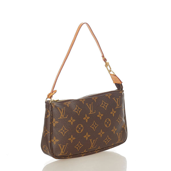ルイ ヴィトン モノグラム アクセソワール M51980 ブラウン PVC レザー アクセサリーポーチ ショルダーバッグ 2WAY レディース LOUIS VUITTON 【中古】