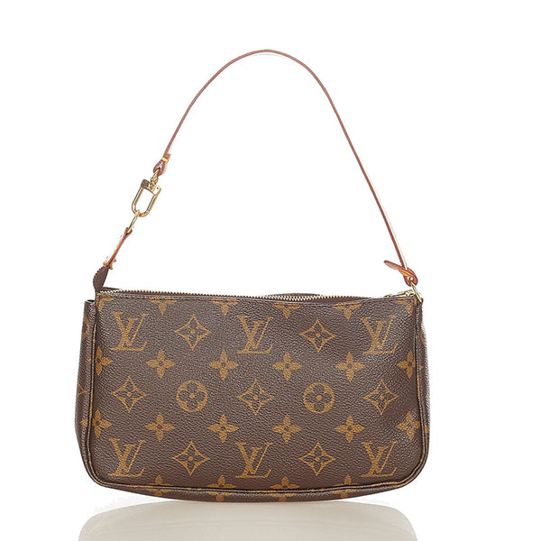 ルイ ヴィトン モノグラム アクセソワール M51980 ブラウン PVC レザー アクセサリーポーチ ショルダーバッグ 2WAY レディース LOUIS VUITTON 【中古】