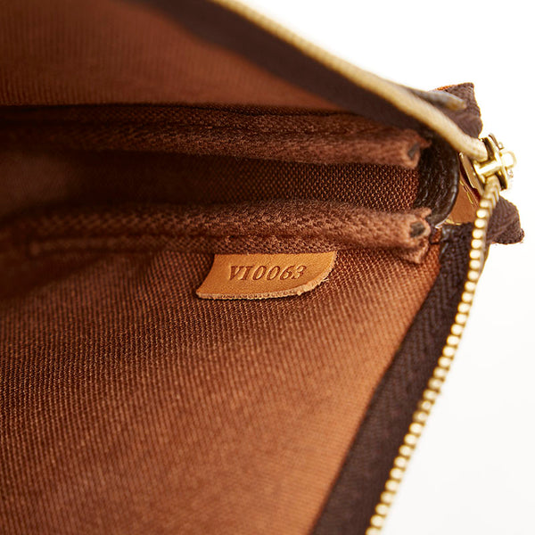 ルイ ヴィトン モノグラム アクセソワール M51980 ブラウン PVC レザー アクセサリーポーチ ショルダーバッグ 2WAY レディース LOUIS VUITTON 【中古】