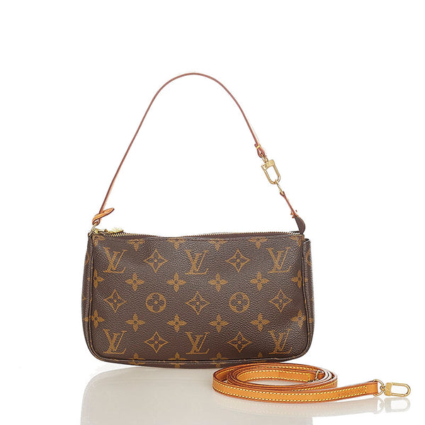 ルイ ヴィトン モノグラム アクセソワール M51980 ブラウン PVC レザー アクセサリーポーチ ショルダーバッグ 2WAY レディース LOUIS VUITTON 【中古】