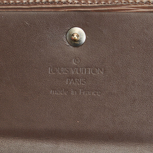 ルイ ヴィトン エピ ポルトモネ・ビエ カルトクレディ M6348D ブラウン レザー 二つ折り財布 メンズ LOUIS VUITTON 【中古】