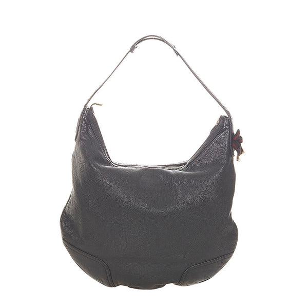 グッチ シェリー 162882 ブラック レザー ショルダーバッグ レディース GUCCI 【中古】