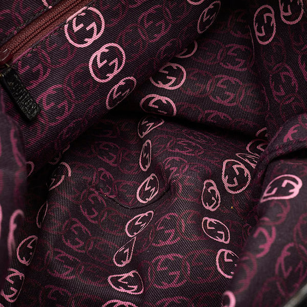 グッチ シェリー 162882 ブラック レザー ショルダーバッグ レディース GUCCI 【中古】