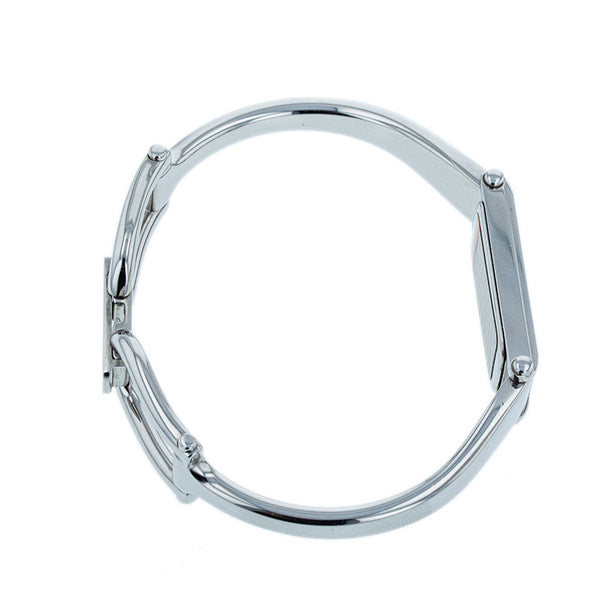 グッチ 1500L  シルバー ステンレススチール 腕時計 レディース GUCCI クオーツ ピンクシェル文字盤 【中古】