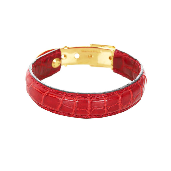 グッチ ゴルード/レッド メッキ 14221 バングル レディース GUCCI 【中古】