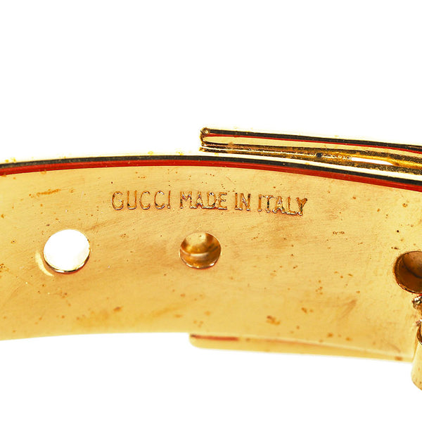グッチ ゴルード/レッド メッキ 14221 バングル レディース GUCCI 【中古】