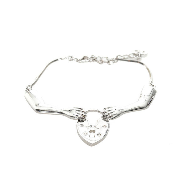 クリスチャンディオール シルバー メタル 鍵と手モチーフ ブレスレット レディース Christian Dior 【中古】