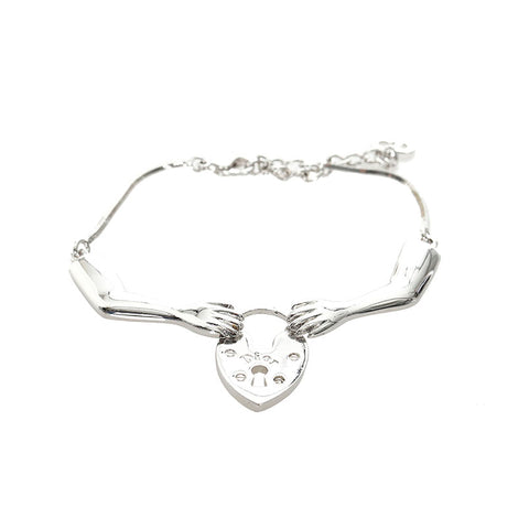 クリスチャンディオール シルバー メタル 鍵と手モチーフ ブレスレット レディース Christian Dior 【中古】