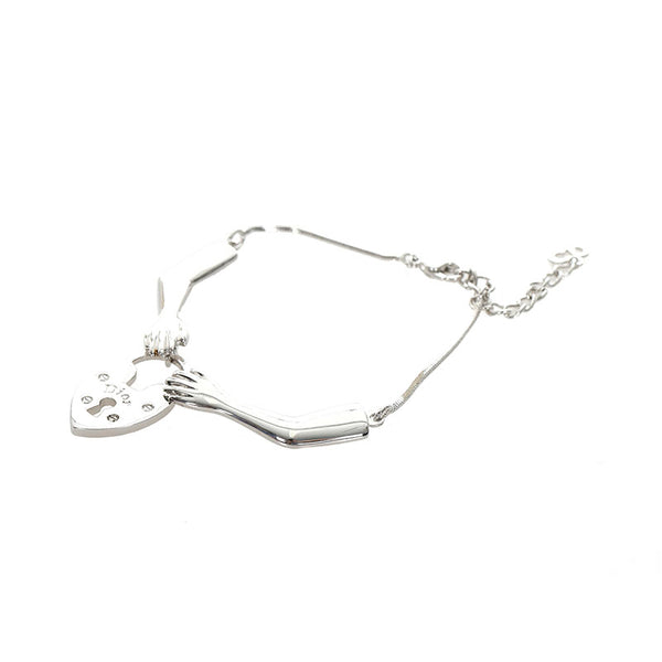 クリスチャンディオール シルバー メタル 鍵と手モチーフ ブレスレット レディース Christian Dior 【中古】