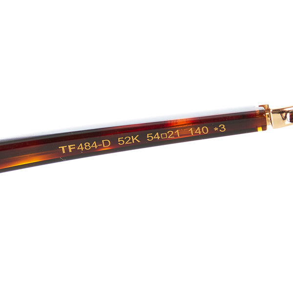 トムフォード サングラス TF484-D 52K ブラウン プラスチック メンズ TOM FORD 【中古】