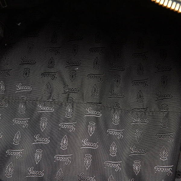 グッチ アヴィアトリックス ヒステリア シェリー 186232 ブラック レザー ボストンバッグ レディース GUCCI 【中古】