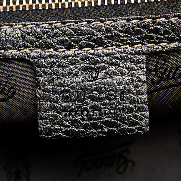 グッチ アヴィアトリックス ヒステリア シェリー 186232 ブラック レザー ボストンバッグ レディース GUCCI 【中古】