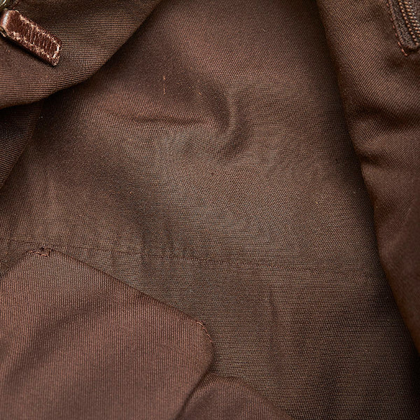 グッチ GGキャンバス アビー 141472 ベージュ キャンバス レザー トートバッグ レディース GUCCI 【中古】