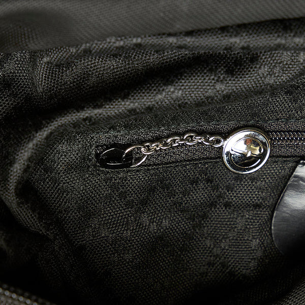 グッチ バンブー 000・1998 ブラック ナイロン トートバッグ レディース GUCCI 【中古】