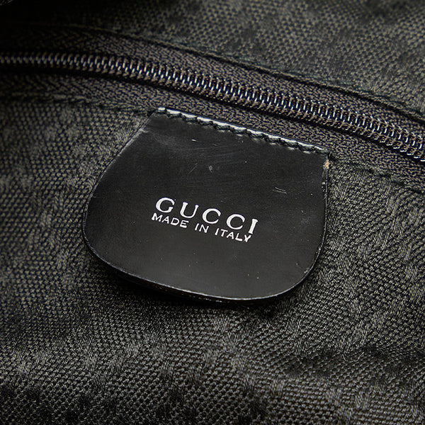 グッチ バンブー 000・1998 ブラック ナイロン トートバッグ レディース GUCCI 【中古】