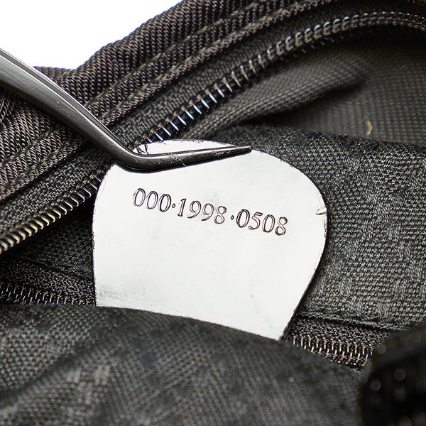 グッチ バンブー 000・1998 ブラック ナイロン トートバッグ レディース GUCCI 【中古】