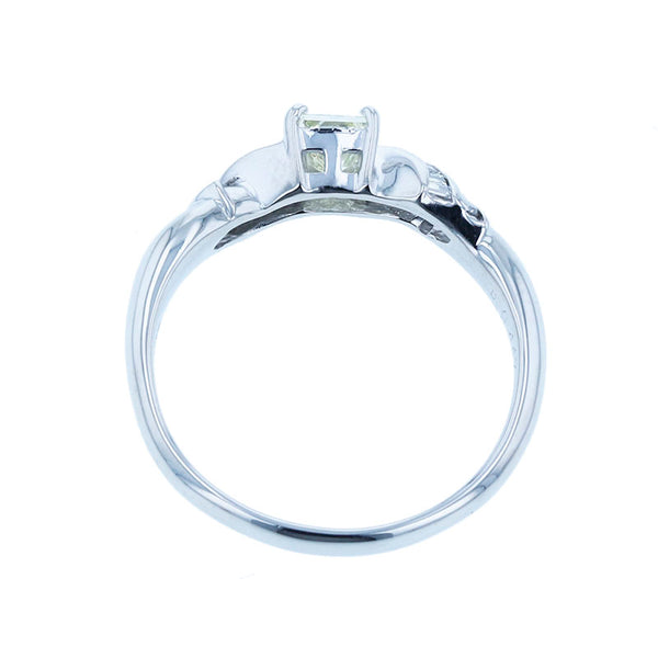 Pt900 プラチナ ダイヤ0.447ct ダイヤ0.14ct リング 指輪 レディース 19号 【中古】