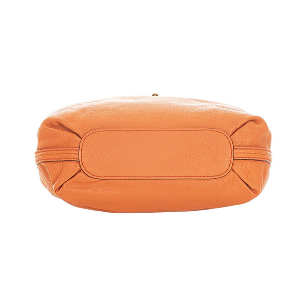 クロエ エルシー オレンジ レザー ハンドバッグ ショルダーバッグ 2WAY レディース Chloe 【中古】