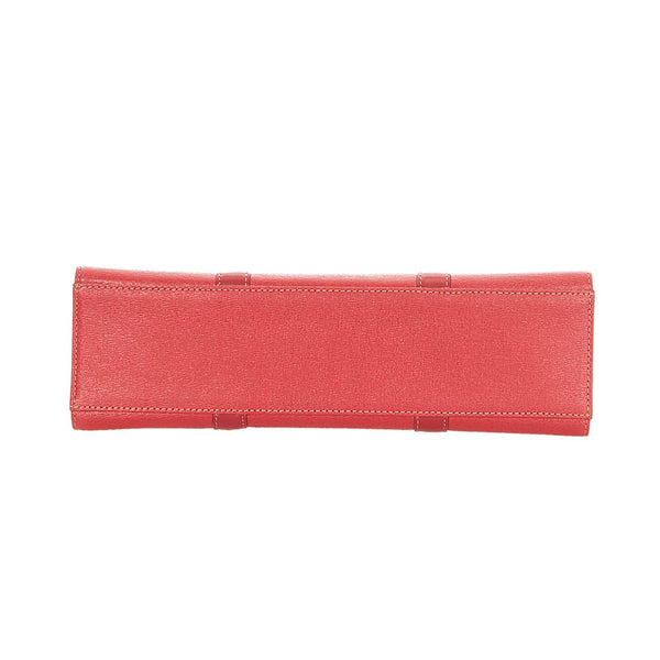バーバリー レッド レザー ハンドバッグ レディース BURBERRY 【中古】