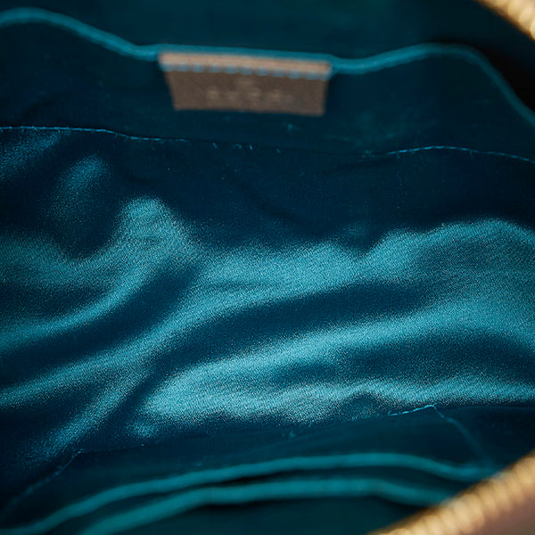 グッチ オフィディア GGスプリーム ベージュ ブラウン  PVC レザー ショルダーバッグ レディース GUCCI 【中古】