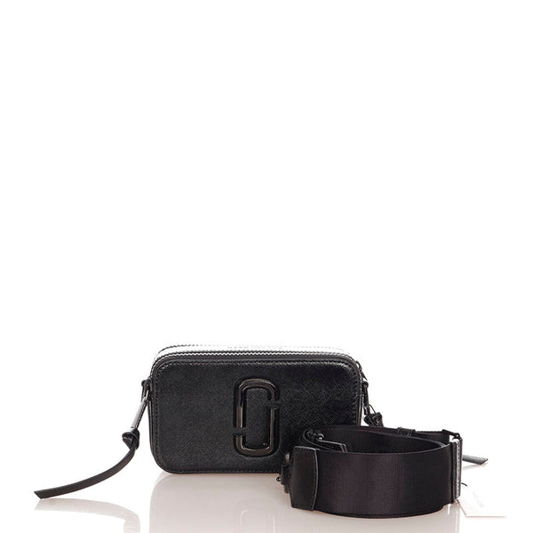 マークバイマークジェイコブス スナップショット ブラック PVC レザー ショルダーバッグ レディース MARC BY MARC JACOBS 【中古】