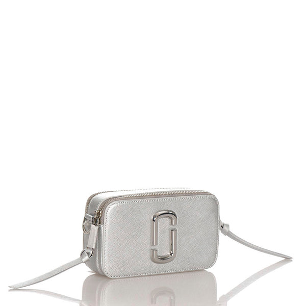 マークバイマークジェイコブス スナップショット カメラバッグ　 シルバー PVC レザー ショルダーバッグ レディース MARC BY MARC JACOBS 【中古】