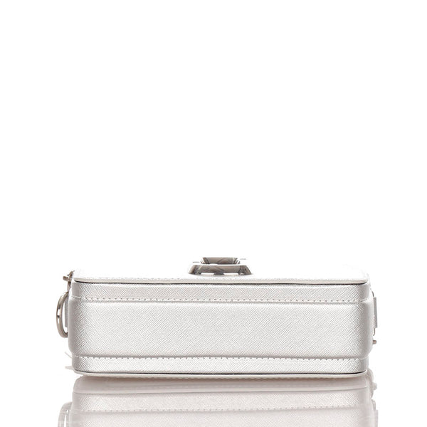 マークバイマークジェイコブス スナップショット カメラバッグ　 シルバー PVC レザー ショルダーバッグ レディース MARC BY MARC JACOBS 【中古】