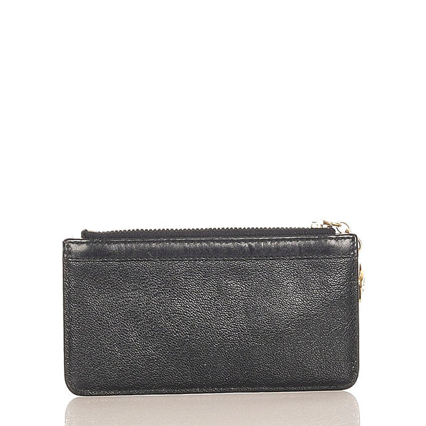 ブルガリ ブラック レザー コインケース レディース BVLGARI 【中古】