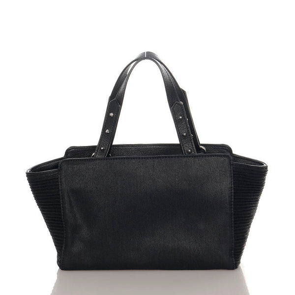 ディーゼル ブラック キャンバス レザー ハンドバッグ ショルダーバッグ 2WAY レディース DIESEL 【中古】